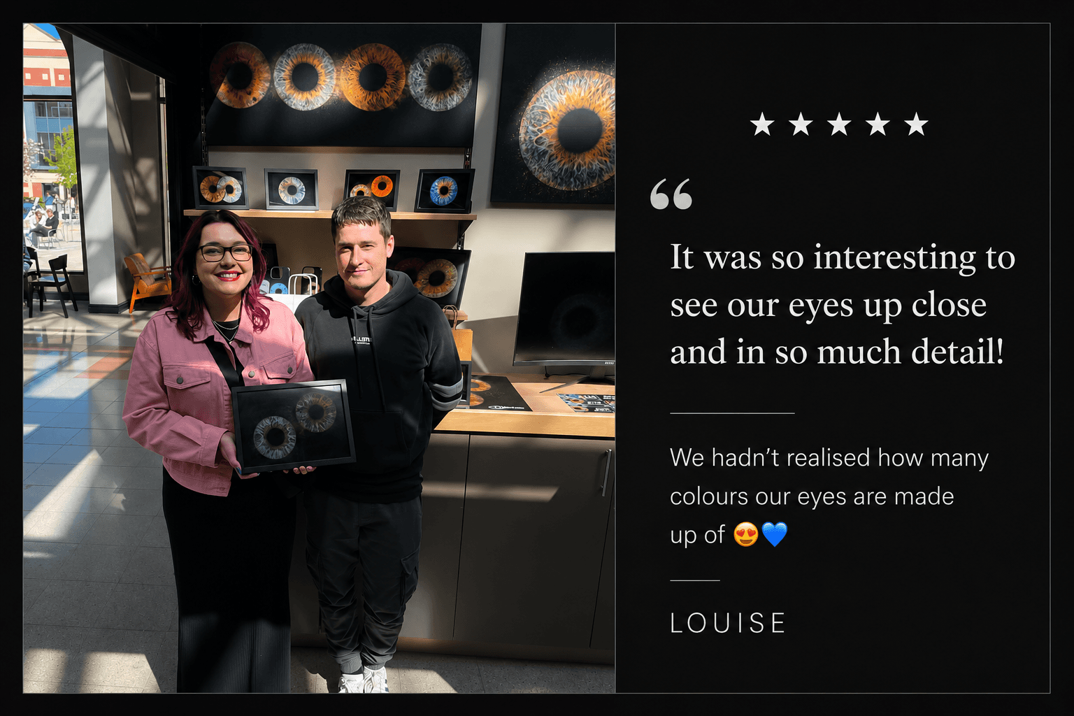 IrisInFrame customer review 4